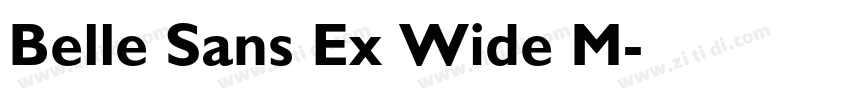 Belle Sans Ex Wide M字体转换